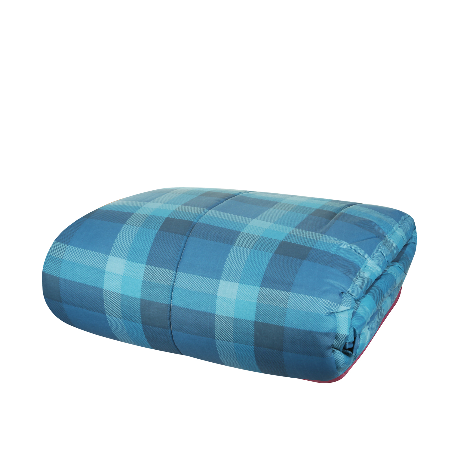 Trapunta matrimoniale double face scozzese e ottanio