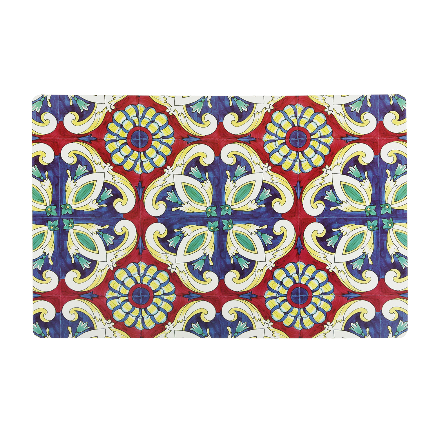 Tovaglietta 30x45 cm fiore maiolica in