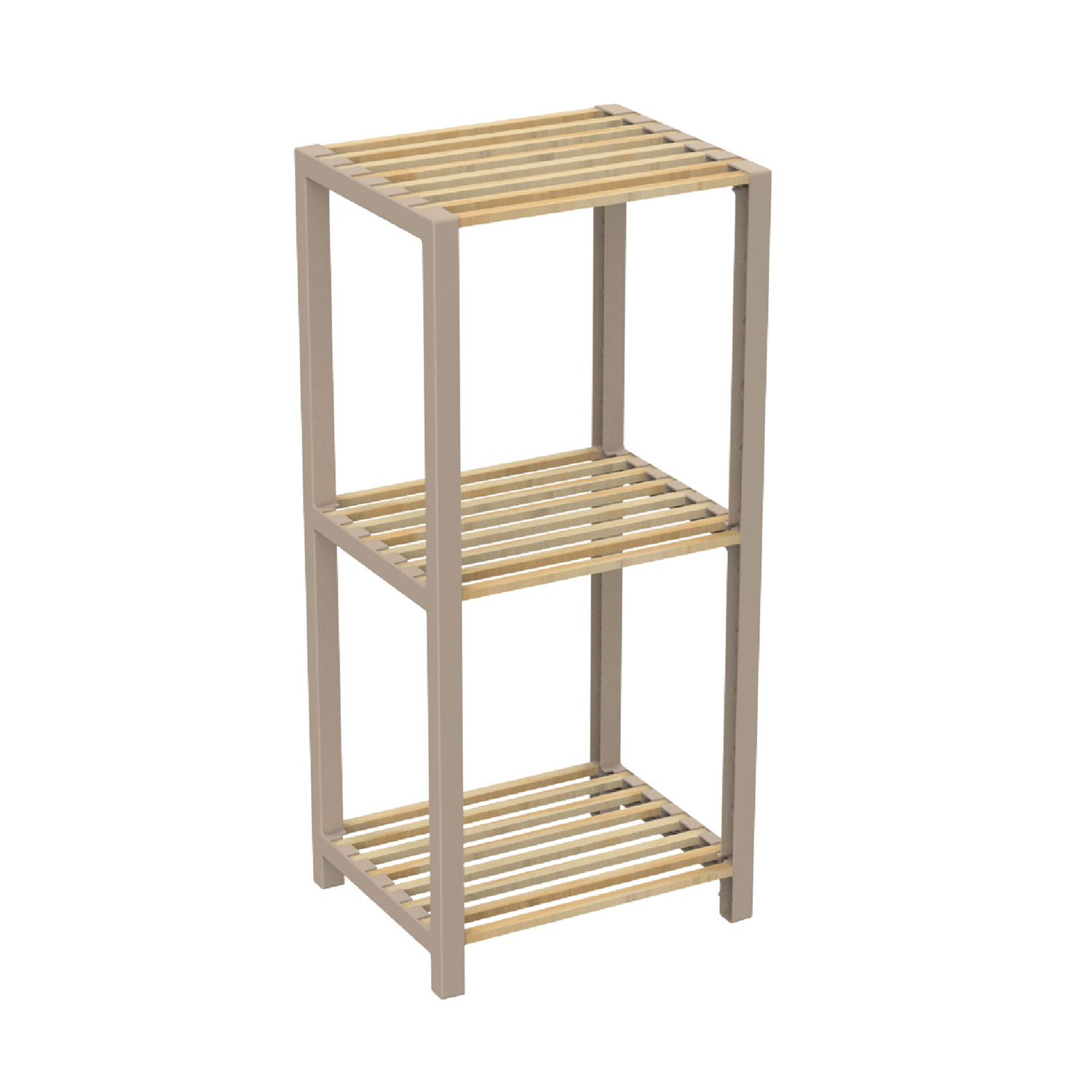 Scaffale 3 ripiani in legno 35x78x29 cm