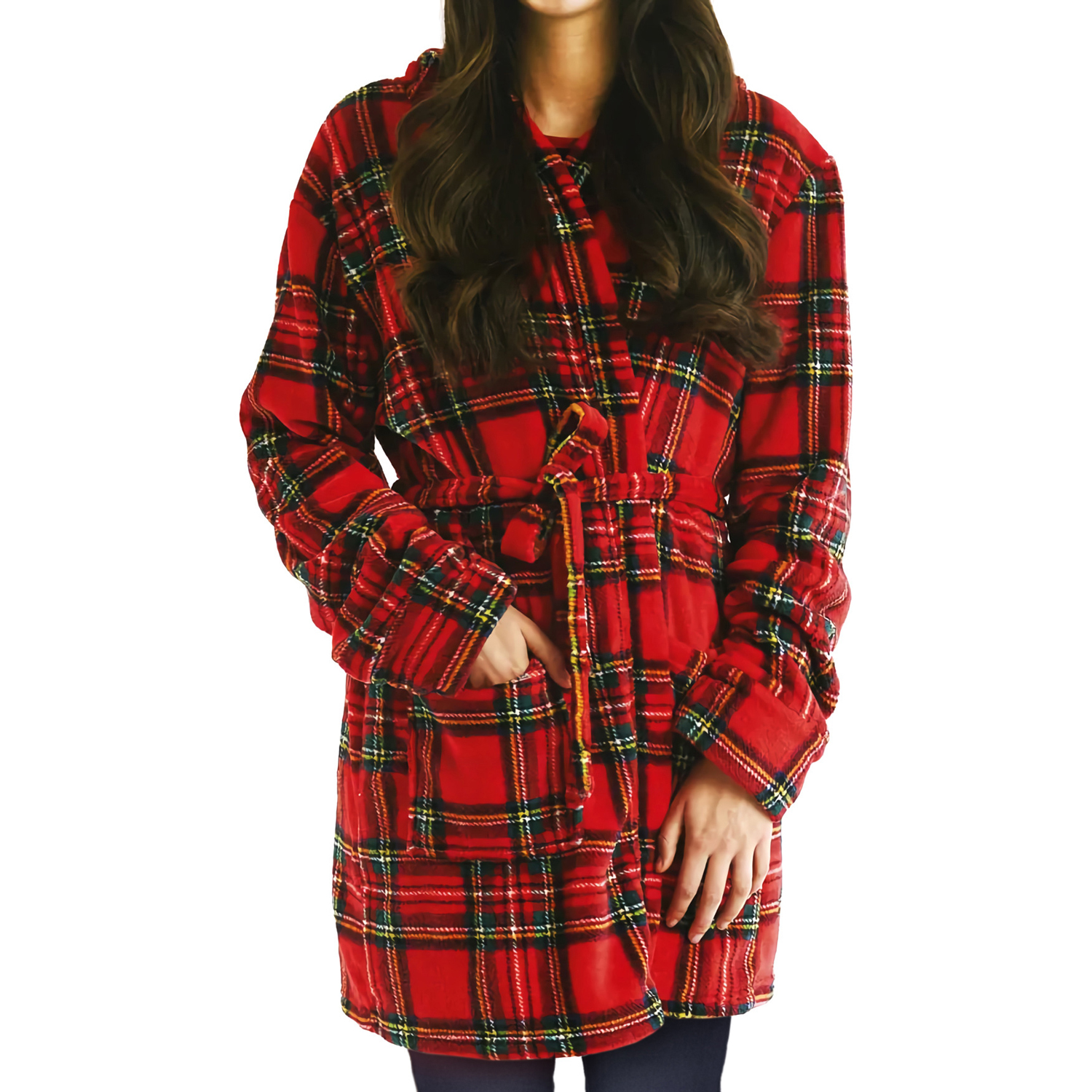 Vestaglia donna tartan taglie assortite con scatola regalo