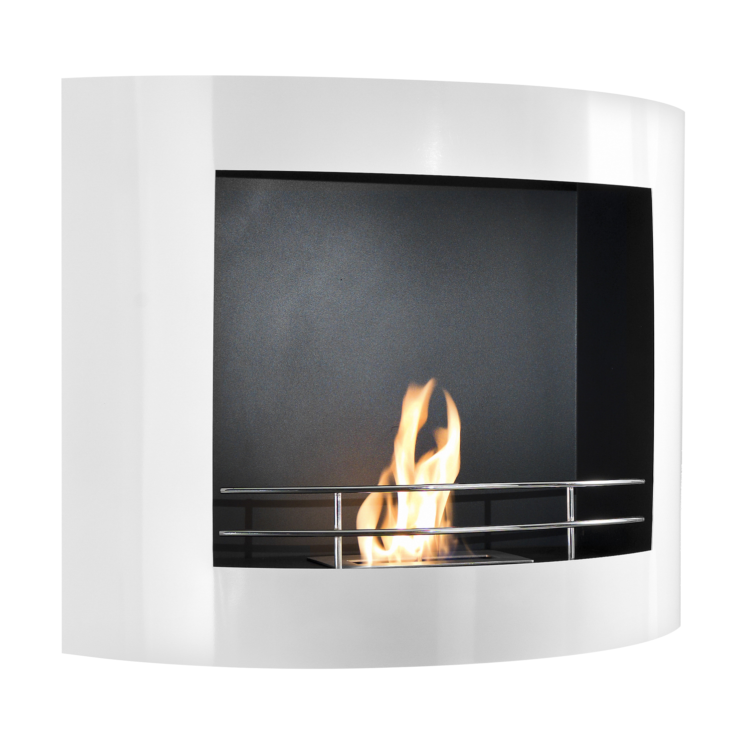 Caminetto da parete a bioetanolo 82x26,5x66 cm Royal