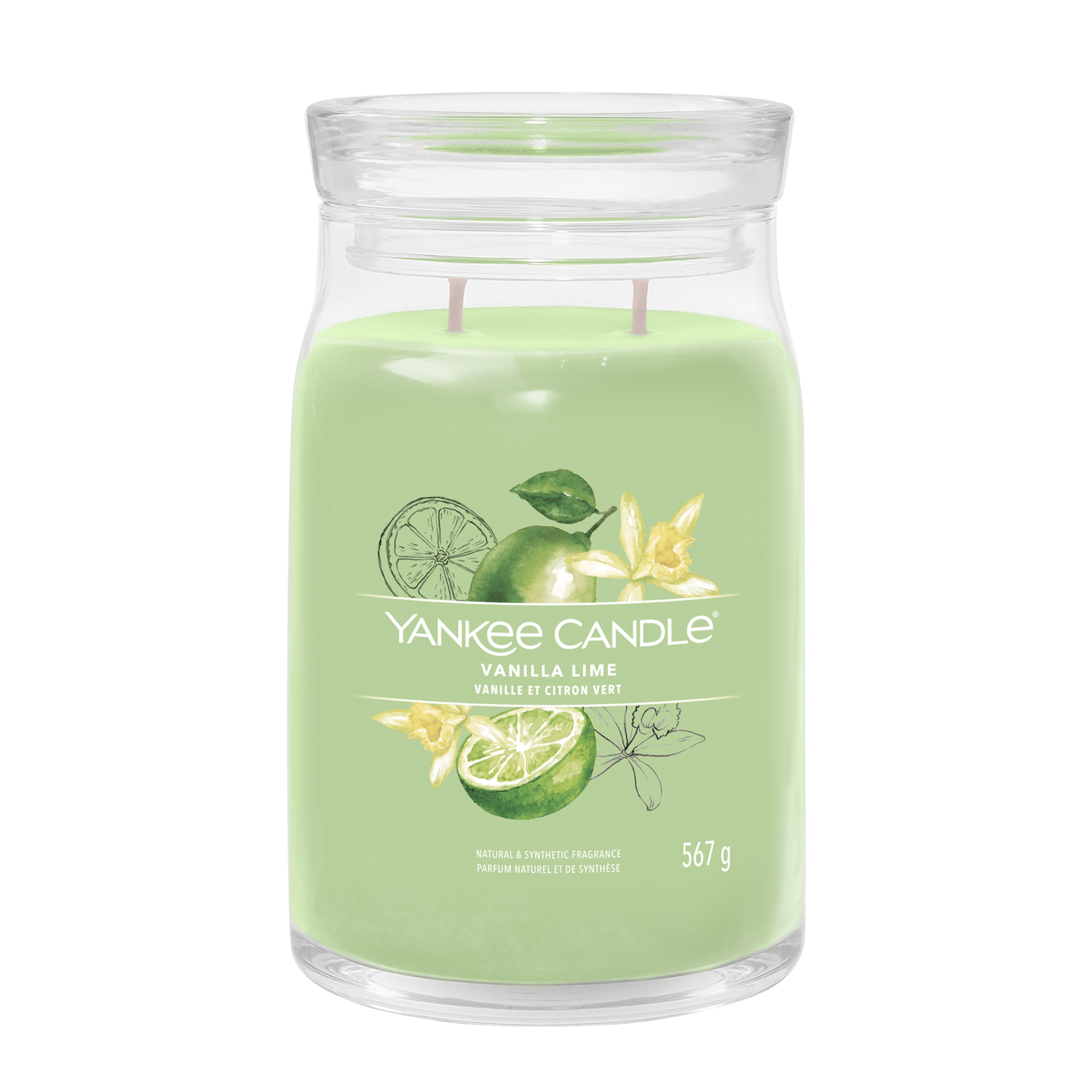 Vanilla Lime, candela in giara grande Yankee Candle