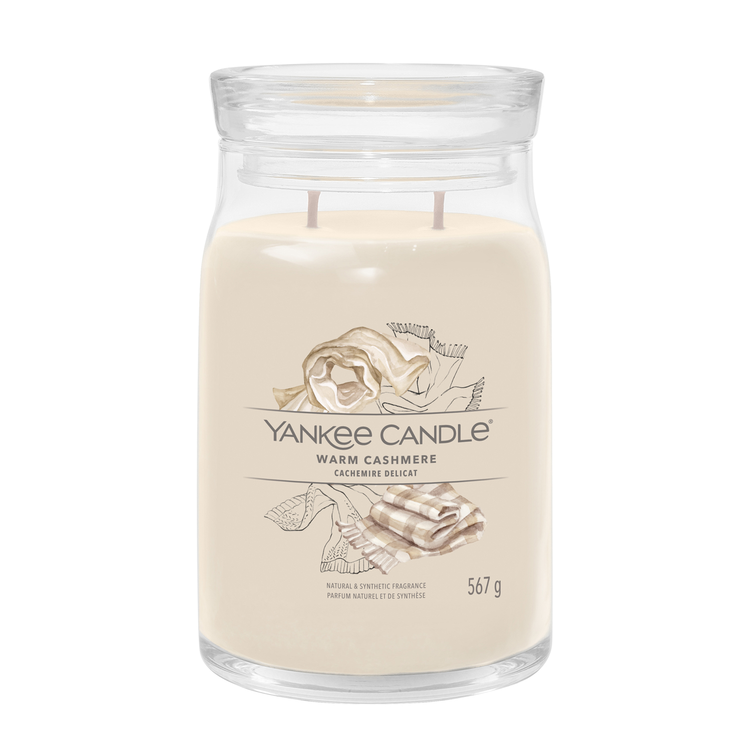 Warm Cashmere, candela in giara grande Yankee Candle